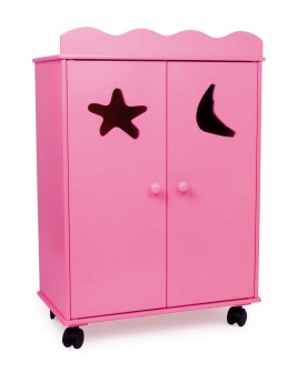 Armoire de poupée «Rose fluo» Poupées  – Serpent à Lunettes