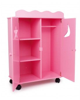 Armoire de poupée «Rose fluo» Poupées  – Serpent à Lunettes