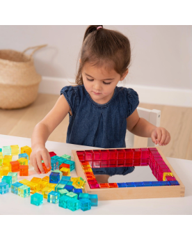 Plateau à miroir Gem Cube