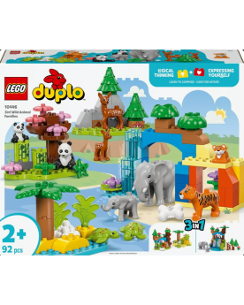 Famille Animaux Sauvage 3 en 1 Duplo 92 pièces
