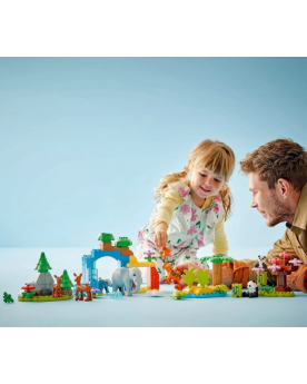 Famille Animaux Sauvage 3 en 1 Duplo 92 pièces