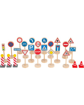 Lot de panneaux de signalisation
