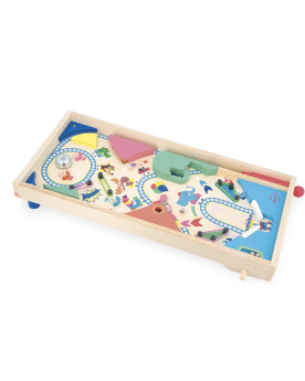 Grand flipper en bois "Sous la mer" – Serpent à Lunettes