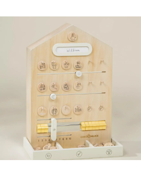 Tableau de routines en bois 3 en 1