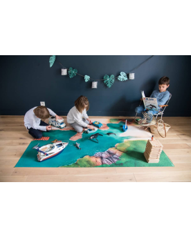 Tapis de jeu "Circuit urbain" taille M – Serpent à Lunettes