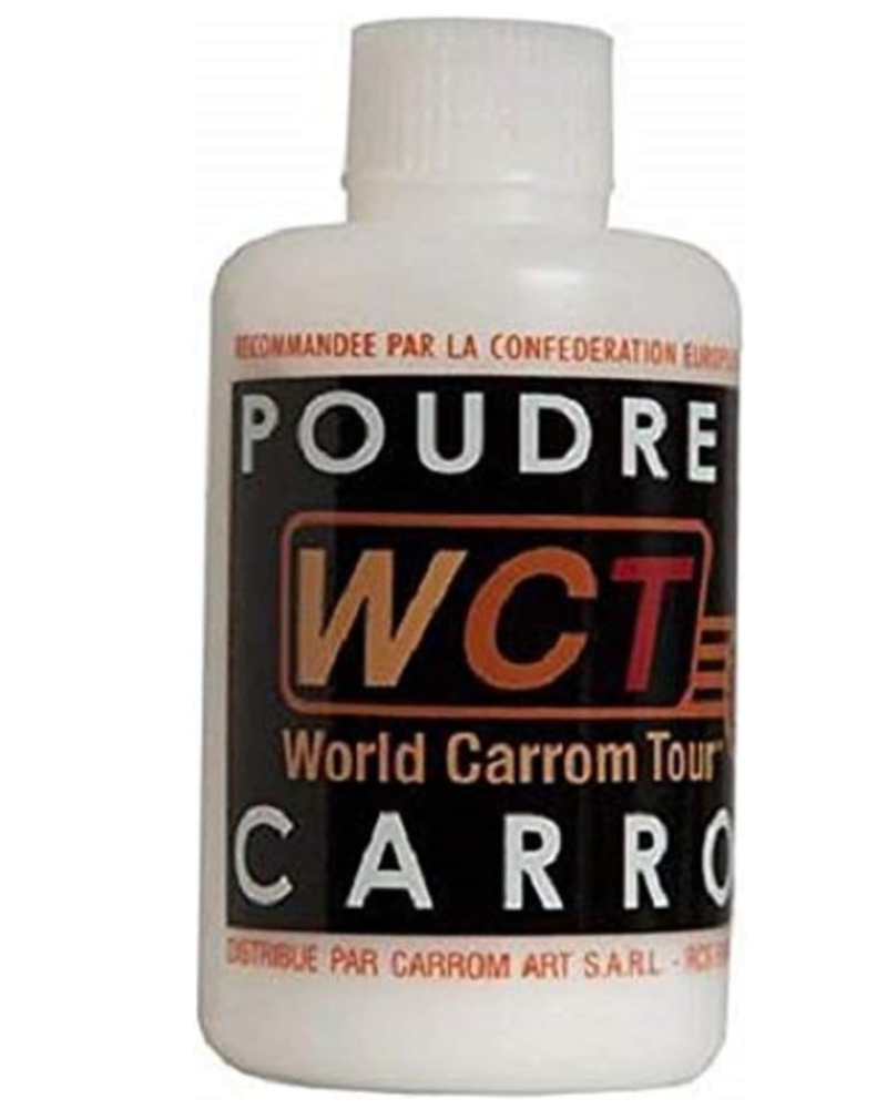 Poudre de glisse WCT pour carrom (100 g) Poudre de glisse WCT pour carrom (100 g)