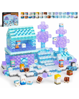 100 blocs de construction aimantés "Princesse des neiges"
