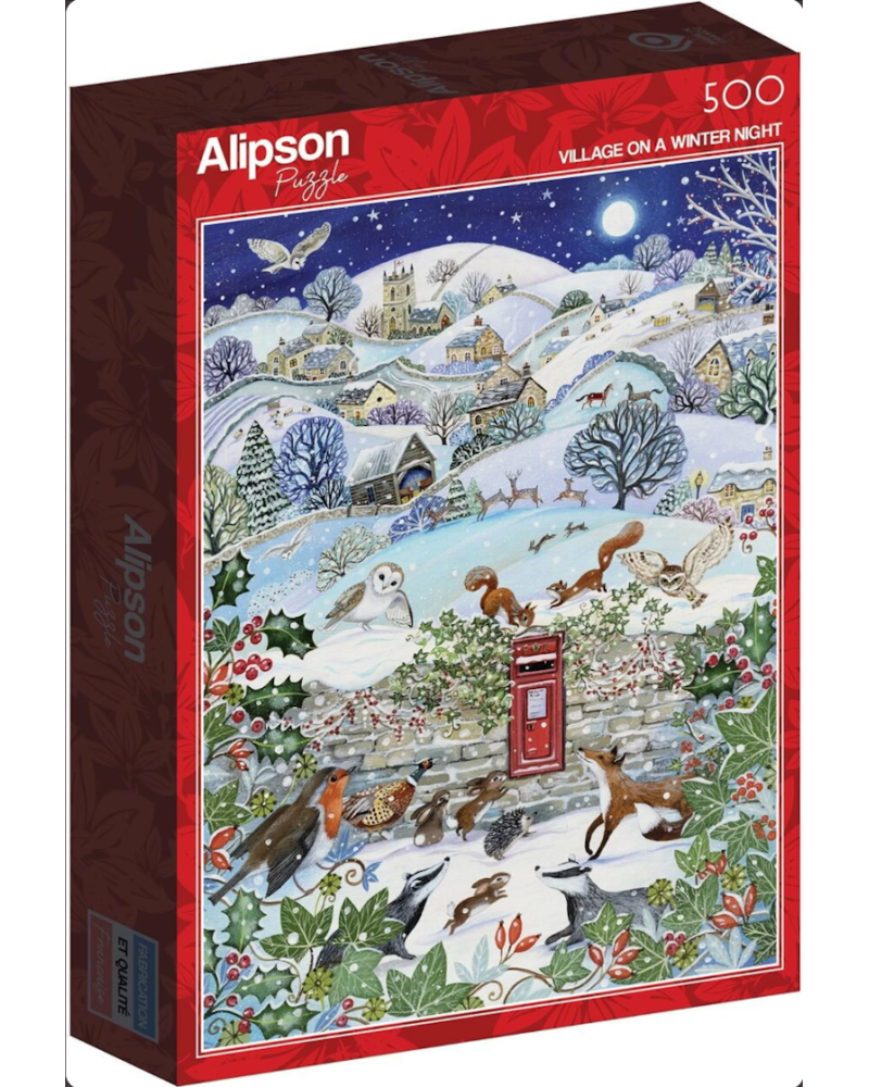 Puzzle 500 pièces Village sous la neige Puzzle 500 pièces Village sous la neige