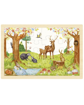 Puzzle 24 pièces Une journée au zoo – Serpent à Lunettes