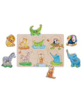 Puzzle 6 pièces Maman et son petit