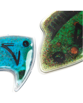6 poissons mous et scintillants