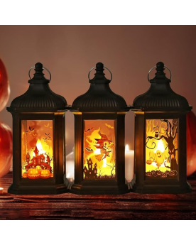 Lot de 3 lanternes LED "Halloween"
