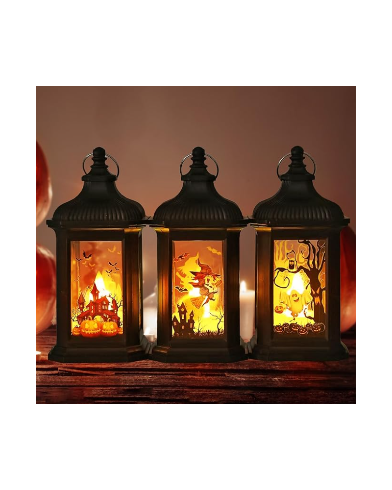 Lot de 3 lanternes LED "Halloween"