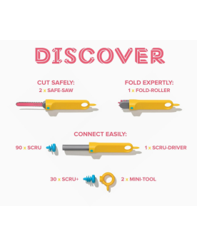 Makedo kit Discover 126 pièces
