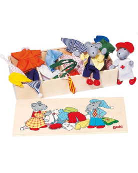 Souris Lia et Luca, et leur garde-robe Souris Lia et Luca, et leur garde-robe