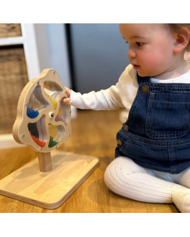 Roue à billes multicolores