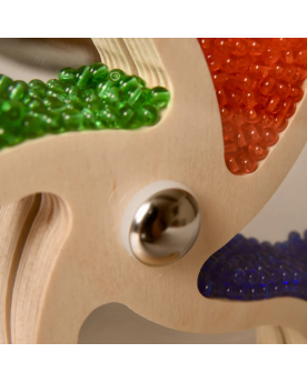 Roue à billes multicolores