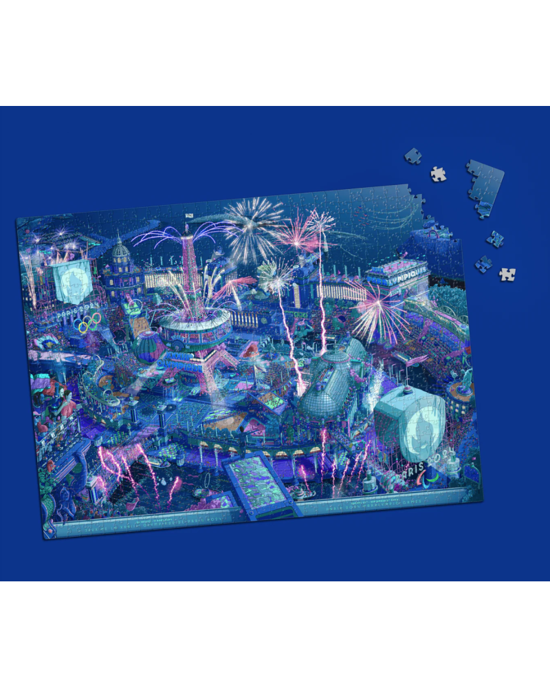 Puzzle 1000 pièces JEUX OLYMPIQUES ET PARALYMPIQUES DE PARIS 2024 Edition Célébration