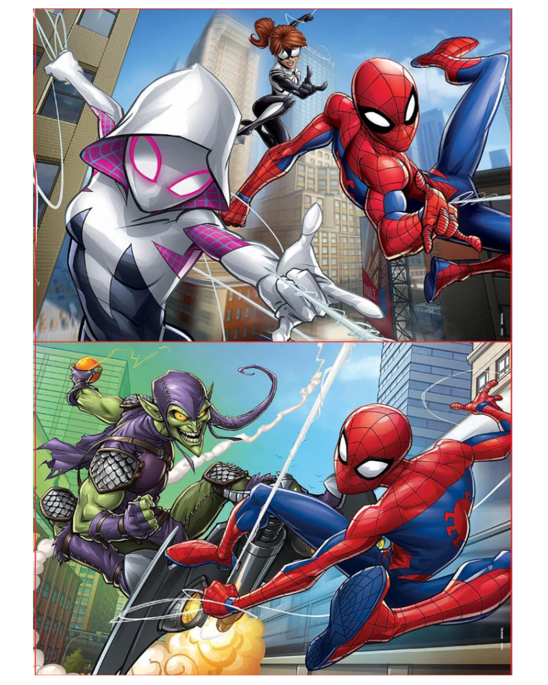 Lot de 2 Puzzles 48 pièces Spiderman