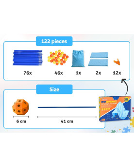 Kit de construction 122 pièces avec extensions