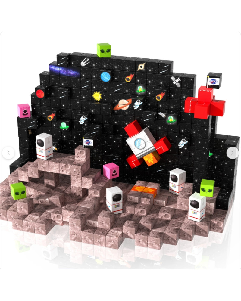 100 blocs de construction aimantés "Univers infini" 2 cm