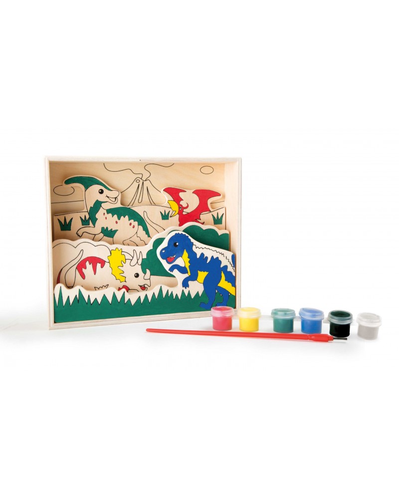 Image à colorier en bois "Dinosaures"" Tampons, peinture, création – Serpent à Lunettes Image à colorier en bois "Dinosaures"" Tampons, peinture, création – Serpent à Lunettes