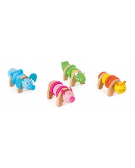 Animaux à assembler colorés Jouets de motricité  – Serpent à Lunettes