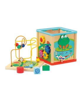 Cube d'activités "Jardin“ Jouets de motricité  – Serpent à Lunettes