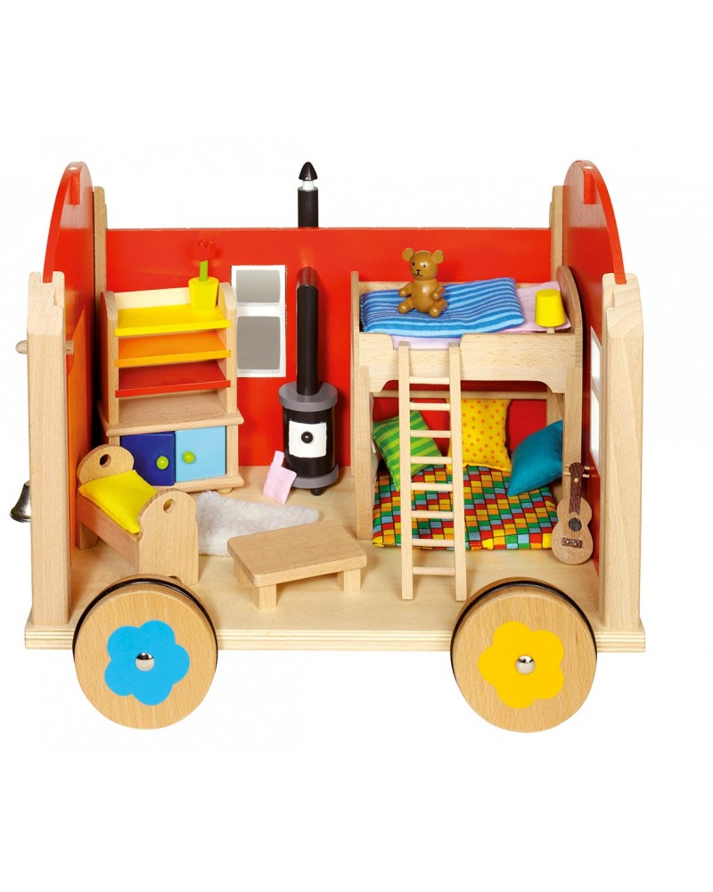 Roulotte pour poupées avec accessoires Maisons de poupée – Serpent à Lunettes Roulotte pour poupées avec accessoires Maisons de poupée – Serpent à Lunettes