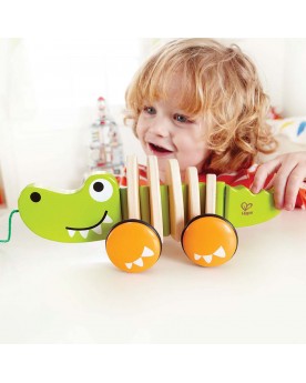 Crocodile à tirer Jouets à tirer et pousser  – Serpent à Lunettes