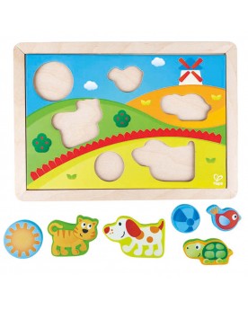 Puzzle 3 en 1 "Puppy et ses amis" Puzzles  – Serpent à Lunettes