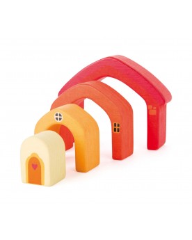 Cubes en bois Maison Jouets à empiler ou encastrer  – Serpent à Lunettes