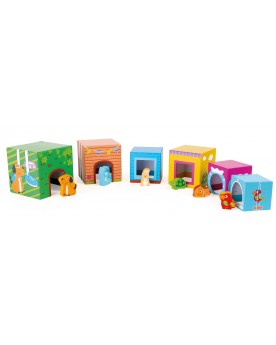 Cubes à empiler Animaux domestiques Jouets à empiler ou encastrer  – Serpent à Lunettes