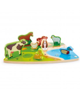 Puzzle animaux de la ferme Puzzles  – Serpent à Lunettes