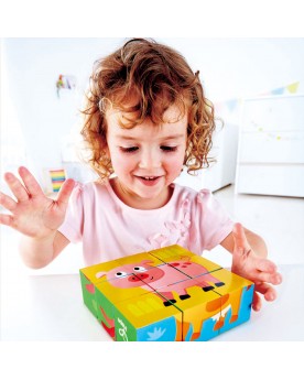 Puzzle cubes Animaux de la ferme Puzzles  – Serpent à Lunettes