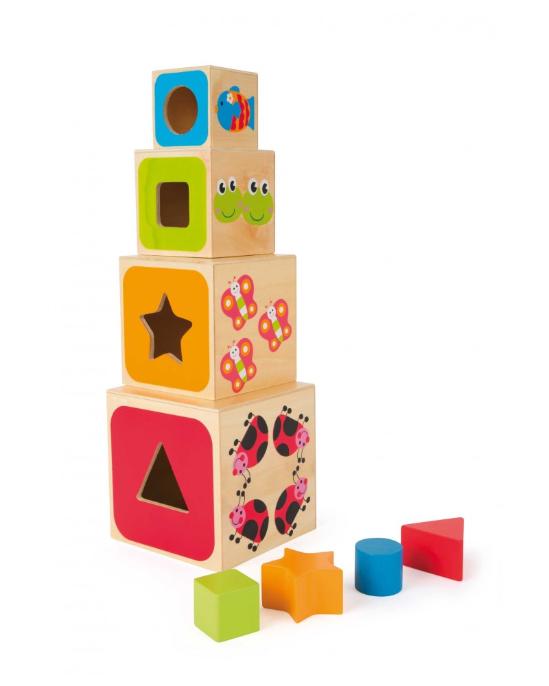 Cubes à empiler Alphabet Jouets à empiler ou encastrer  – Serpent à Lunettes