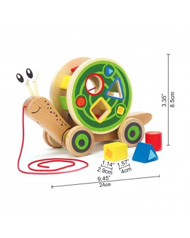 Escargot roulant avec jeu de formes Jouets de motricité  – Serpent à Lunettes