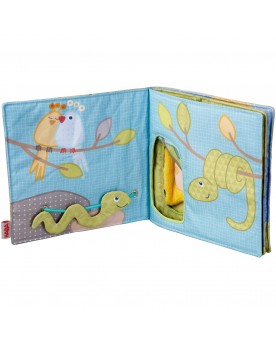 Livre en tissu Elephant Egon Voir, toucher, écouter  – Serpent à Lunettes