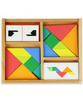 Tangram battle Pour 2  – Serpent à Lunettes