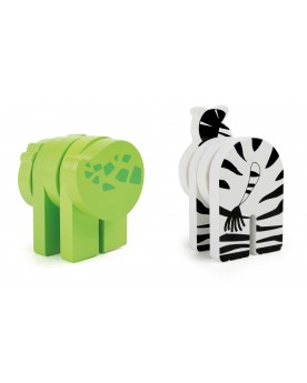 Animaux en bois à velcro Jouets à assembler  – Serpent à Lunettes