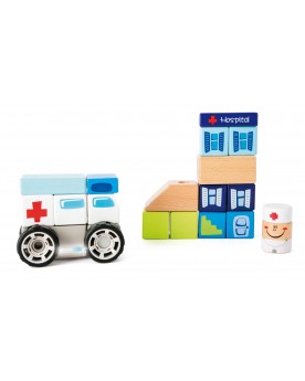 Kit de construction Ambulance avec effets sonores Blocs de construction  – Serpent à Lunettes