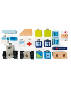 Kit de construction Ambulance avec effets sonores Blocs de construction  – Serpent à Lunettes