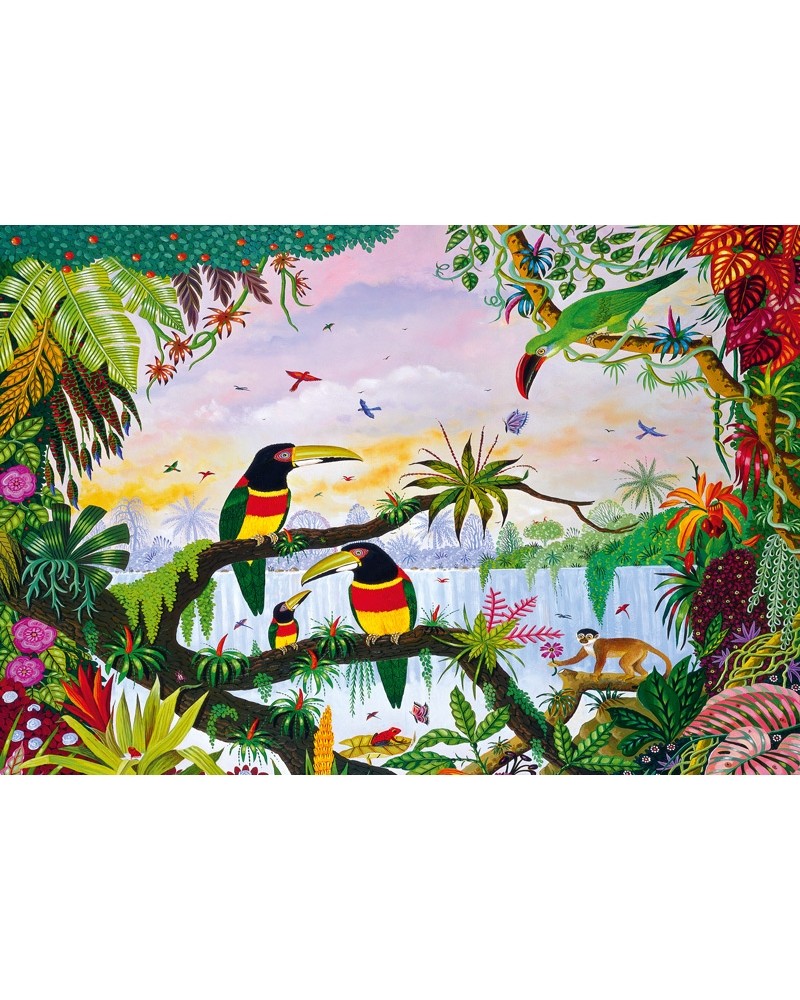 Puzzle 100 pièces La jungle Puzzles  – Serpent à Lunettes