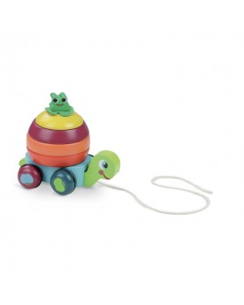 Léonie la tortue Jouets à tirer et pousser  – Serpent à Lunettes