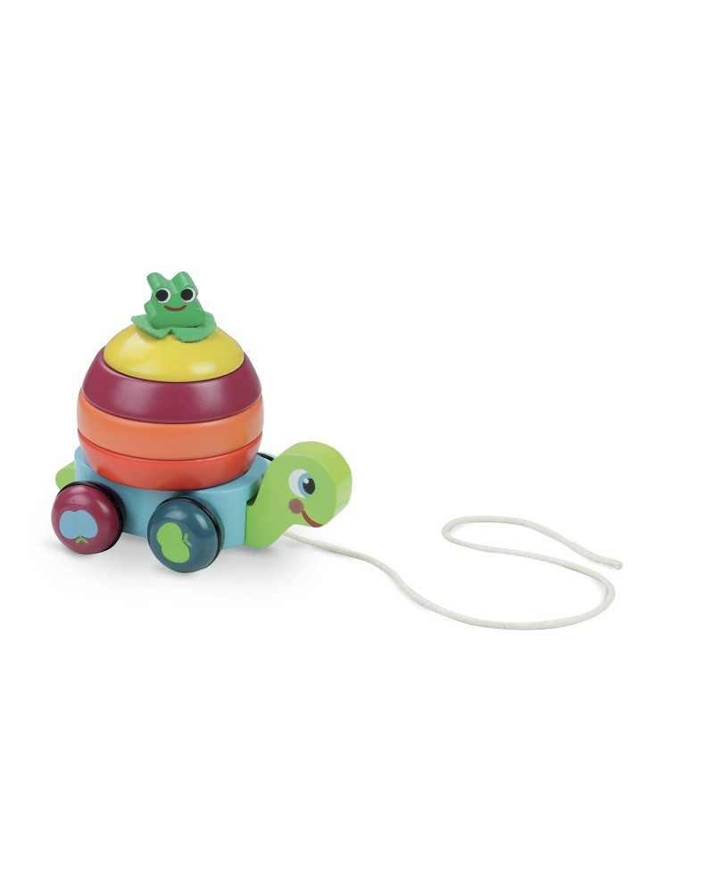 Léonie la tortue Jouets à tirer et pousser  – Serpent à Lunettes