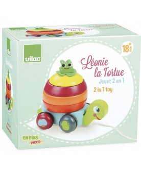 Léonie la tortue Jouets à tirer et pousser  – Serpent à Lunettes