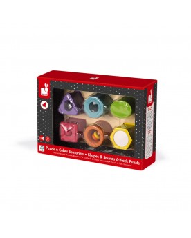 Puzzle 6 cubes sensoriels Puzzles  – Serpent à Lunettes