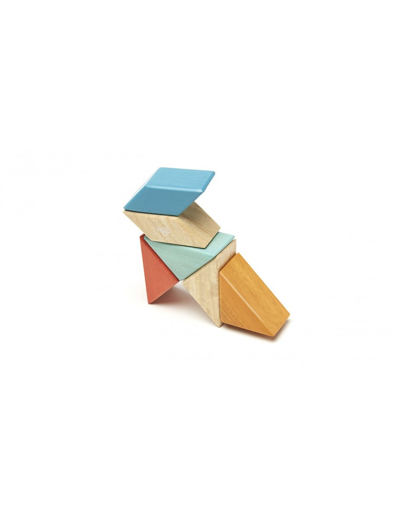 Jeu magnétique en bois Tegu Pocket prism Coucher de soleil Blocs de construction  – Serpent à Lunettes