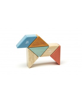 Jeu magnétique en bois Tegu Pocket prism Coucher de soleil Blocs de construction  – Serpent à Lunettes