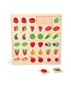 Puzzle-mémo "Jardin en couleurs" Puzzles  – Serpent à Lunettes